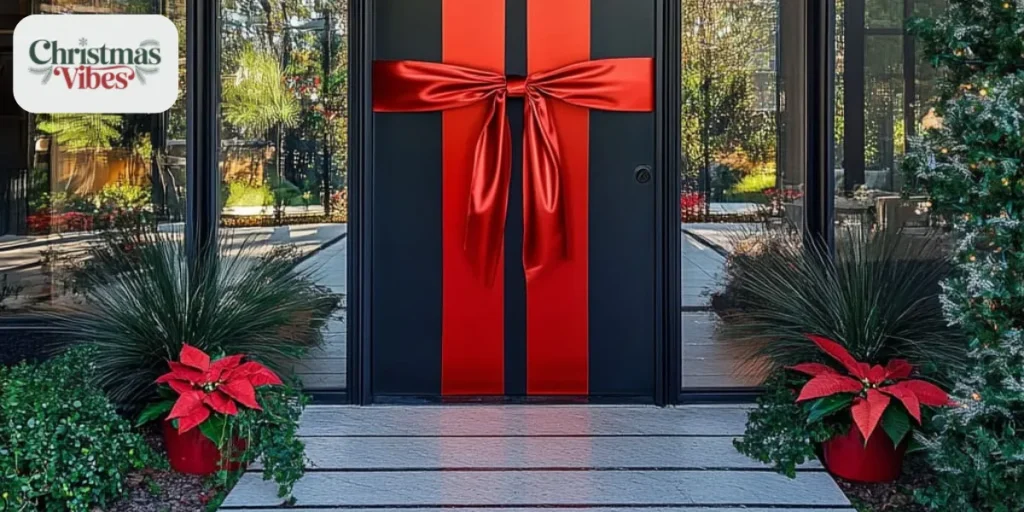 Plaid Ribbon Door Frame Design