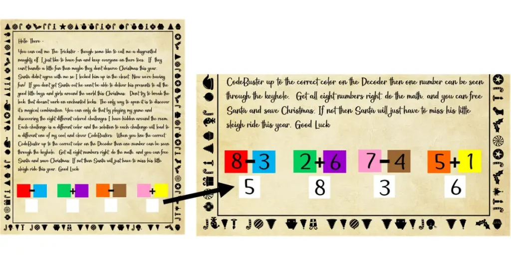 Christmas Escape Game Puzzle Ideas